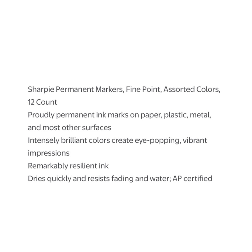 Sharpie Assorted Color Permanent Markers - Pack of 12 - Picture 5 of 8